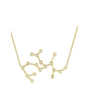 Колье Sagittarius Constellation из желтого золота с бриллиантами