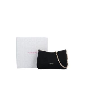 Бархатная сумка через плечо Aurea - Черный