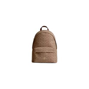Женский маленький рюкзак Taylor из фирменного холста цвета загар/коричневый CDW76