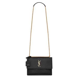 Сумки через плечо Saint Laurent Sunset Medium Chain Bag 'Черный'