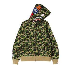 Толстовки на молнии BAPE ABC Camo Shark Full Zip Hoodie 'Green'
