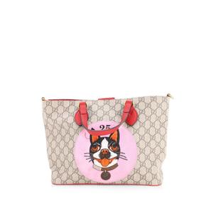 Маленькая сумка-тоут Convertible Soft GG Coated Canvas with Applique