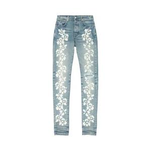 Джинсы Amiri Hibiscus Stencil Jean 'Light Indigo'