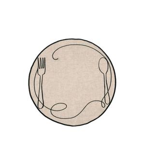 Набор Line Drawing из четырех льняных салфеток