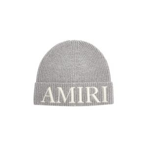 Бини Amiri Logo Embroidered Beanie 'Серый'