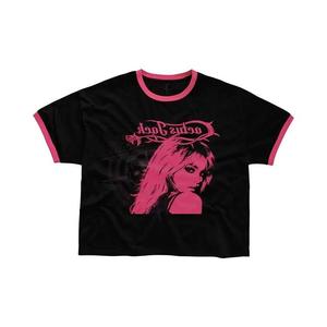 Футболка с коротким рукавом Cactus Jack от Travis Scott Burning Desire Ringer Tee 'Black'