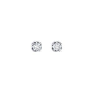 TOMEI серьги с бриллиантами, белое золото 585/14K