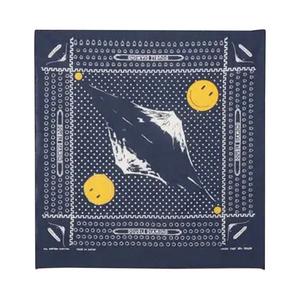 Шарфы Kapital Платок Fastcolor Selvedge (Зеркальный Фудзи Улыбка) 'Темно-синий'