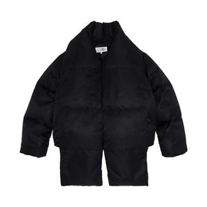 Верхняя одежда MM6 Maison Margiela Легкая спортивная куртка из кожзама 'Black'