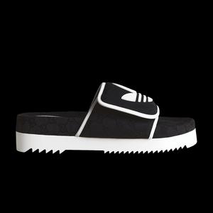 Слайды Gucci x adidas Slide Sandal 'Black GG Monogram'
