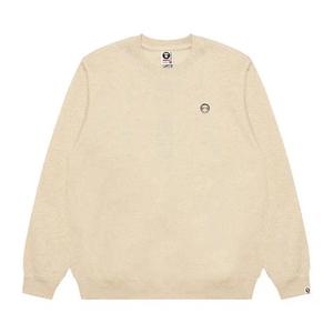 Свитеры AAPE Now Moonface Crewneck Sweater «Beige/Heather»