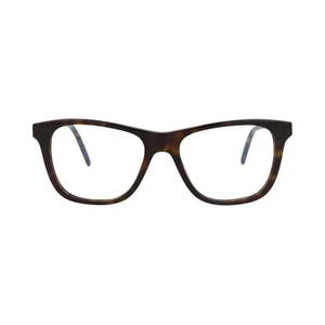 Очки Saint Laurent Square-Frame Acetate Optical Frames «Havana Silver Transparent»