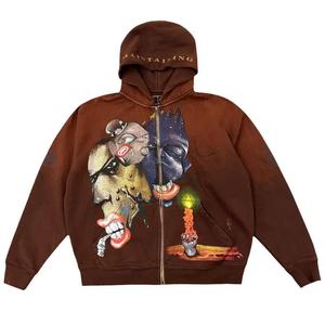 Худи на молнии Cactus Jack by Travis Scott x Ecko Maintaining Zip Hoodie 'Brown'