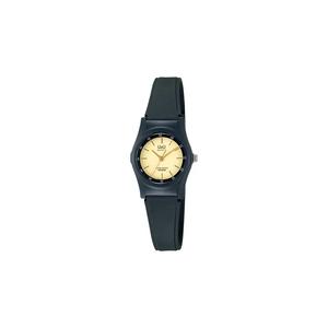 Часы Citizen VQ05J001Y, женские аналоговые часы с черным резиновым ремешком