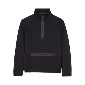 Худи на половину молнии Nike Sportswear Tech Fleece 1/2 Zip Sweatshirt 'Черный/Черный'