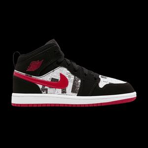Повседневные баскетбольные кроссовки Air Jordan 1 Mid SE PS 'Newspaper Air Times'