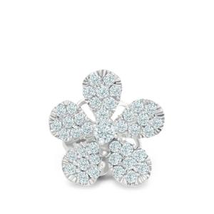 Серьга Petite Flower с бриллиантами