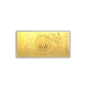 TOMEI Xi Zi Свадебная золотая вафля 0,5G, желтое золото 9999