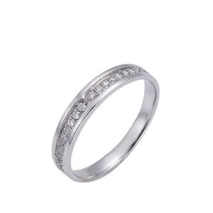 LITZ кольцо с бриллиантом из белого золота 18K YF-CNC-QL124G