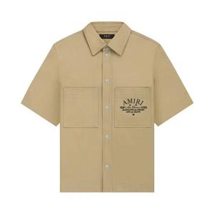 Рубашки на пуговицах Amiri Arts District Camp Shirt 'Сепия оттенок'