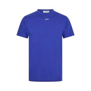 Топы Off-White Stitch Slim T-Shirt 'Синий/Белый'