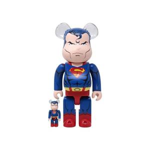 Фигурки BE@RBRICK x Superman Batman: Hush Version 100% & 400% Set «Blue/Red»