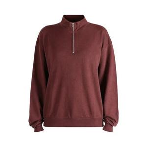 Полузастежки Auralee Super High Gauge Sweat Half Zip Pullover 'Бордовые'