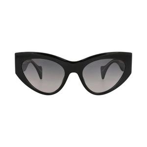 Солнцезащитные очки Gucci с кошачьим глазом из переработанного ацетата 'Черный/Серый'