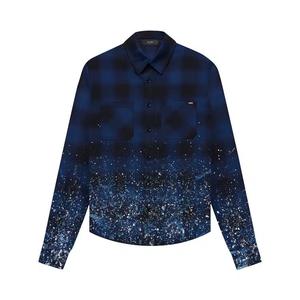 Фланелевые рубашки Amiri Crystal Painter Flannel 'Blue'
