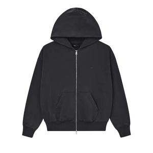 Толстовки на молнии PURPLE BRAND Fleece Zip Front Hoodie 'Black'