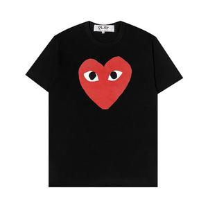 Футболка с коротким рукавом Comme des Garçons PLAY Heart Logo Tee 'Black'