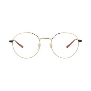 Очки Gucci Round-Frame Metal Optical Frames 'Золото/Черный/Прозрачный'