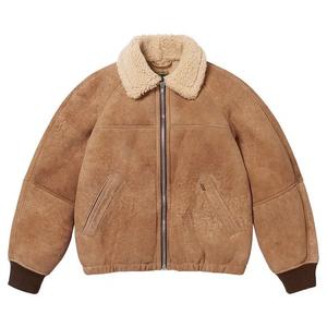 Бомберы Supreme x Schott Shearling Bomber Jacket 'Коричневый'