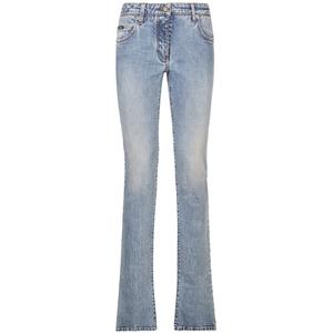 Джинсы bootcut с заниженной талией и логотипом