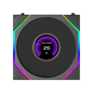 LIAN LI UNI FAN TL LCD FLEX 120 мм одиночный вентилятор - Черный