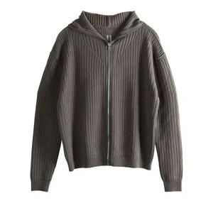 Верх Rick Owens Heavy Wool Zipped Hoodie 'Dust'