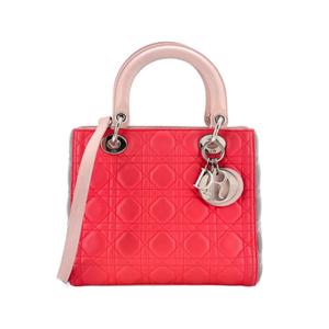 Сумка-сэтчел Tricolor Lady Dior Bag Cannage Quilt Leather Medium