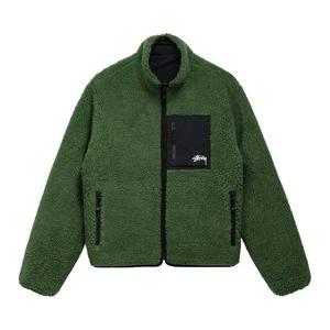 Верхняя одежда Stussy 8 Ball Sherpa Jacket 'Green'