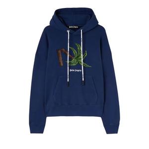 Худи Palm Angels Broken Palm Hoodie 'Темно-синий/Зеленый'