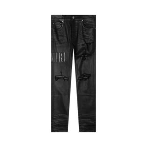 Джинсы Amiri Wax Logo Jean 'Черный'