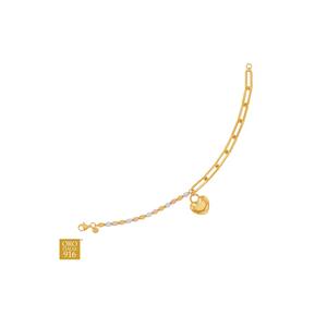 HABIB Oro Italia 916 желтое, белое и розовое золото, браслет GW55250126-TI (золото 22K)