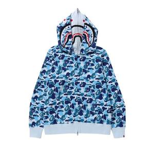 Молнии BAPE ABC Camo Double Shark Full Zip Hoodie «Blue»