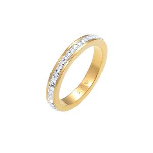 Кольцо Классическое Позолоченное Украшение с Кристаллами Swarovski®