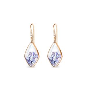 Серьги Kite с сапфирами и бриллиантами из желтого золота 18 карат