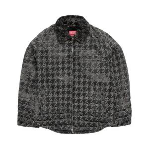 Верхняя одежда Diesel Houndstooth Distressed Jacket 'Black'