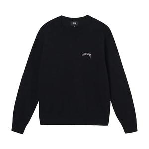 Круглые вырезы Stussy Care Label Sweater 'Black'