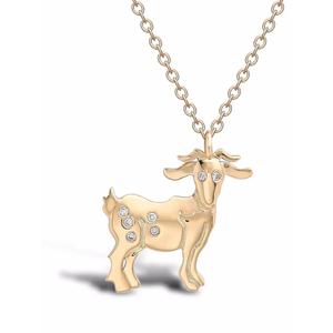 Подвеска Zodiac Goat из желтого золота с бриллиантами