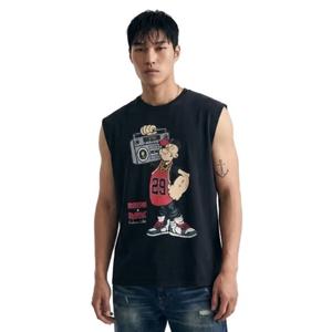 NYC Streetwear - REASON X Popeye Эксклюзивная коллаборация Майка без рукавов - Черный