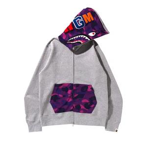 Толстовки на молнии BAPE Color Camo Shark Full Zip Hoodie 'Серый'