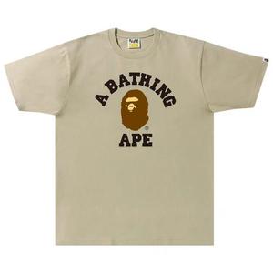 Футболки BAPE College Tee 'Beige'